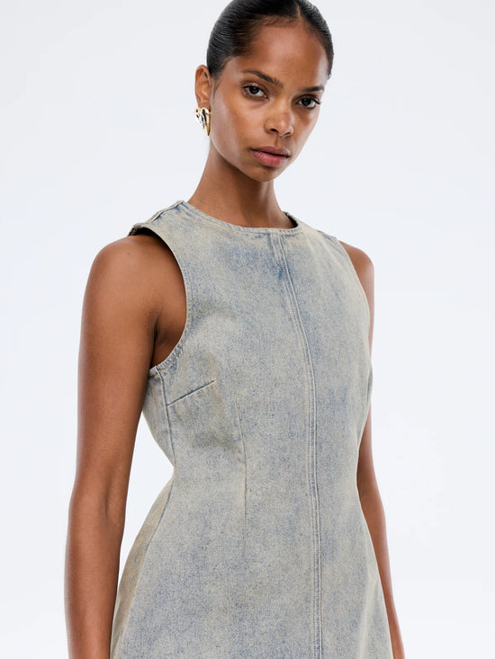 Gracie Denim Dress | Peach Wash