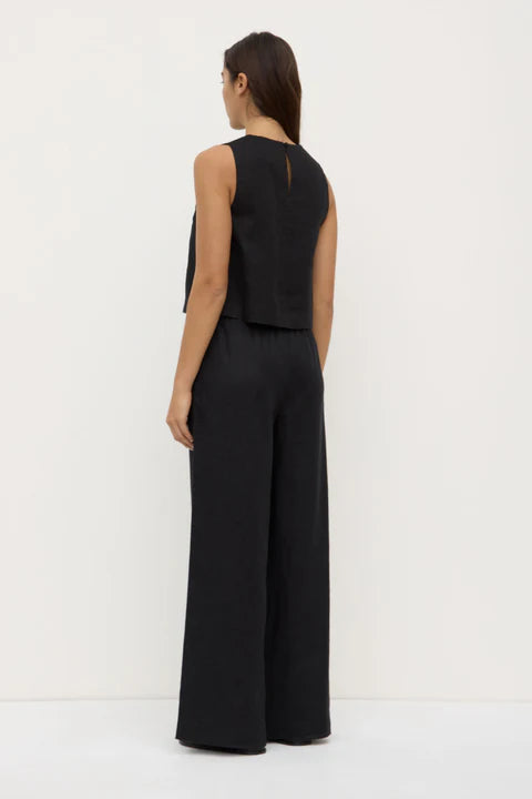 Everyday Linen Pant | Black