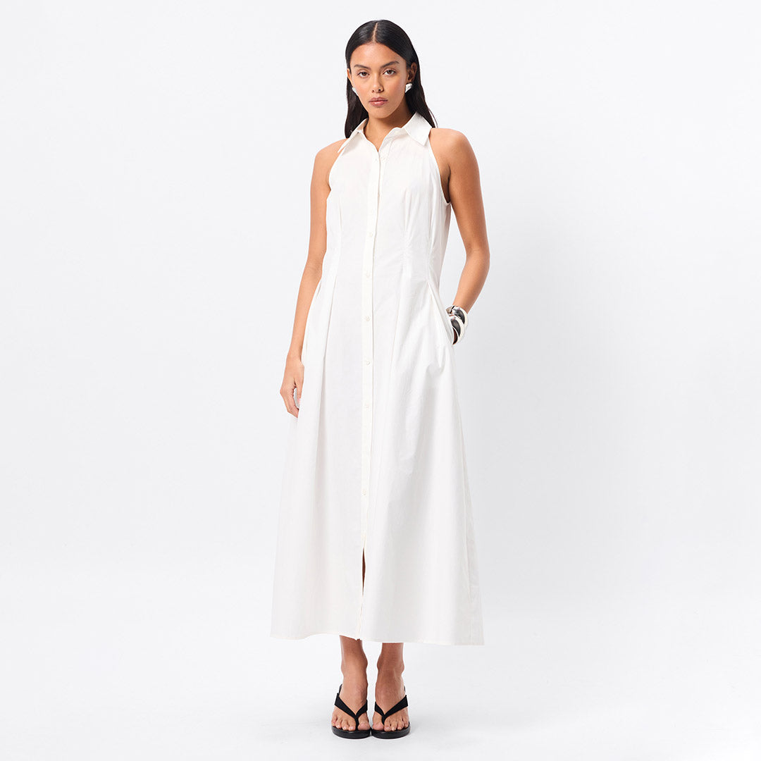 Roam Midi Dress | White