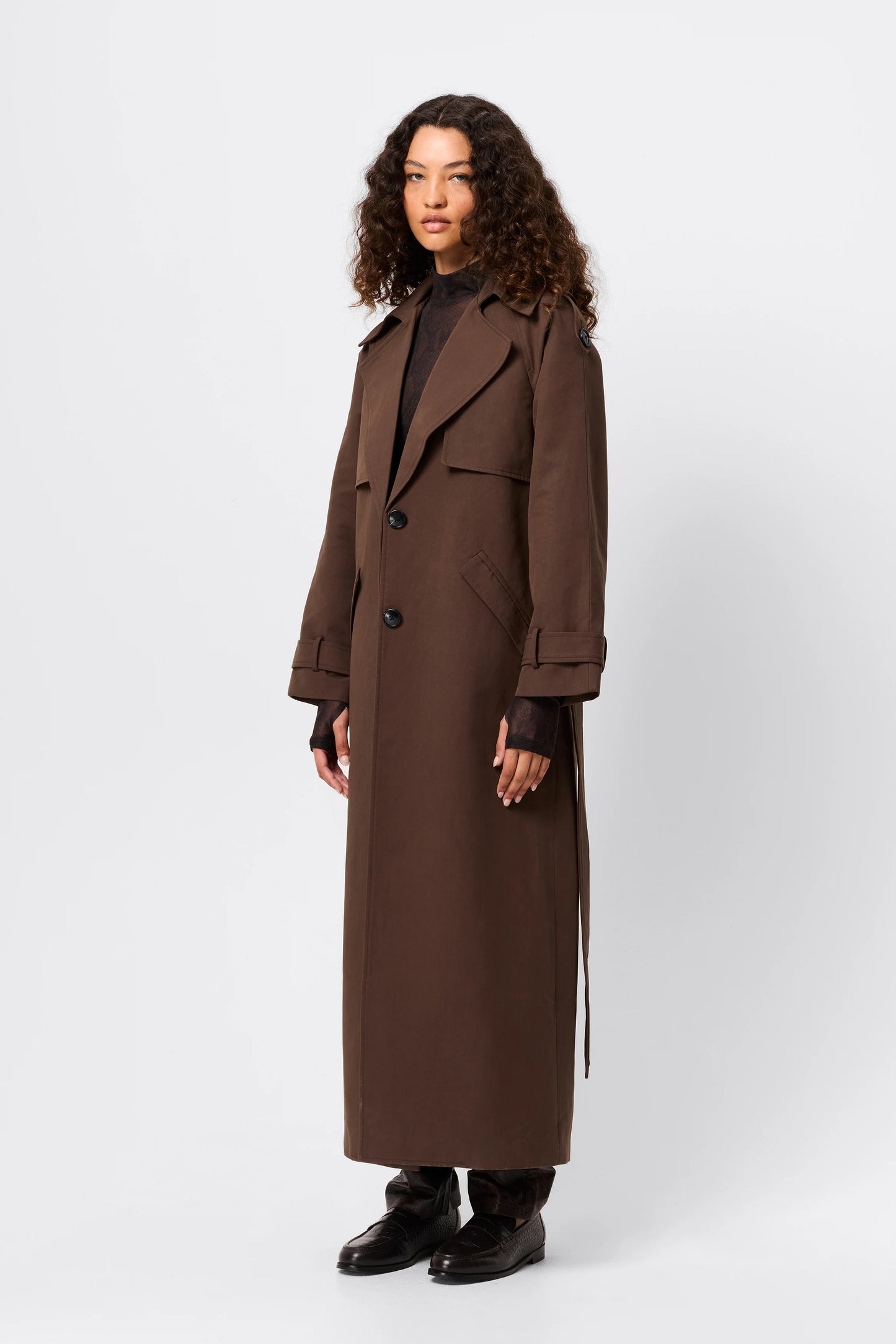 Franklin Trench Coat | Chocolate