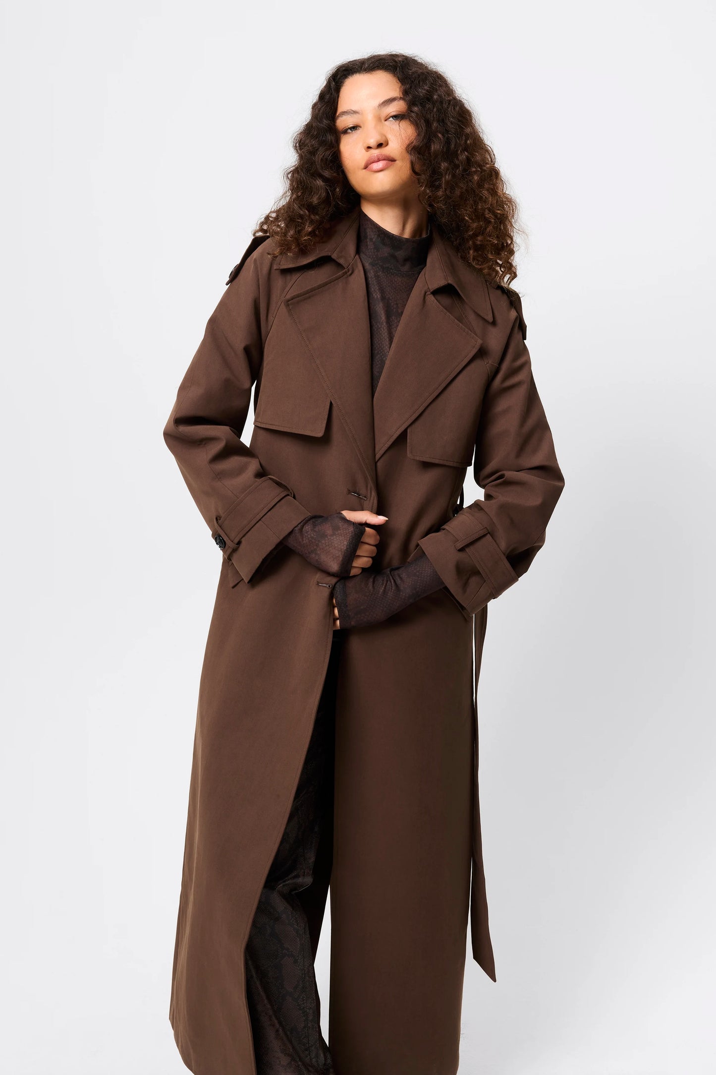 Franklin Trench Coat | Chocolate