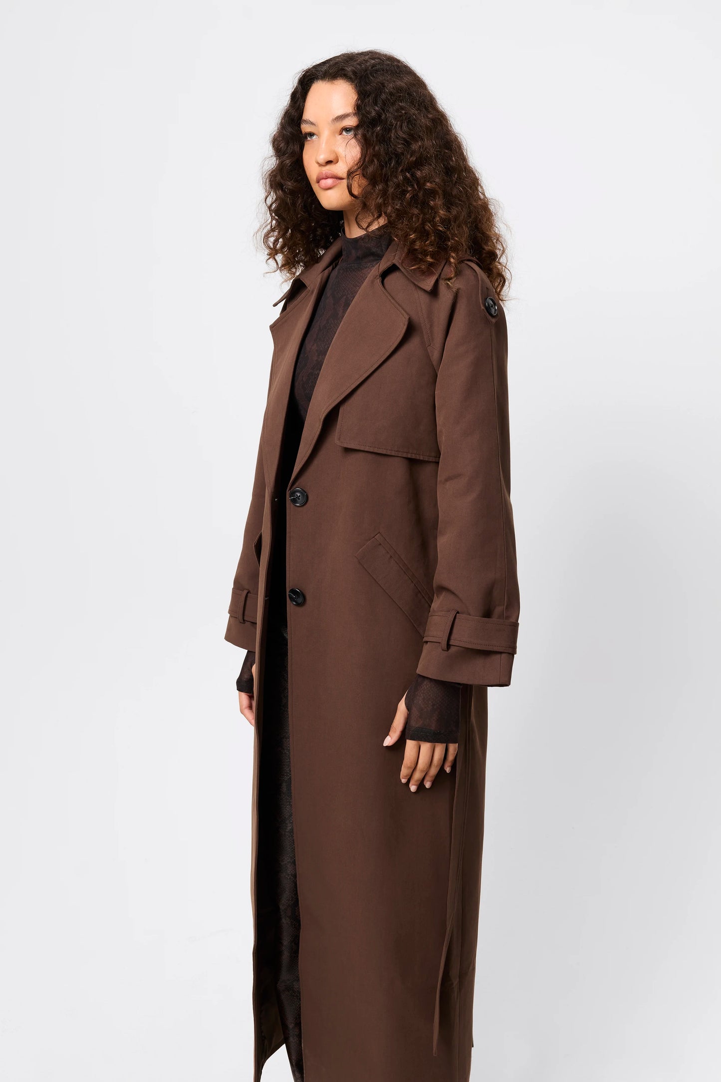 Franklin Trench Coat | Chocolate