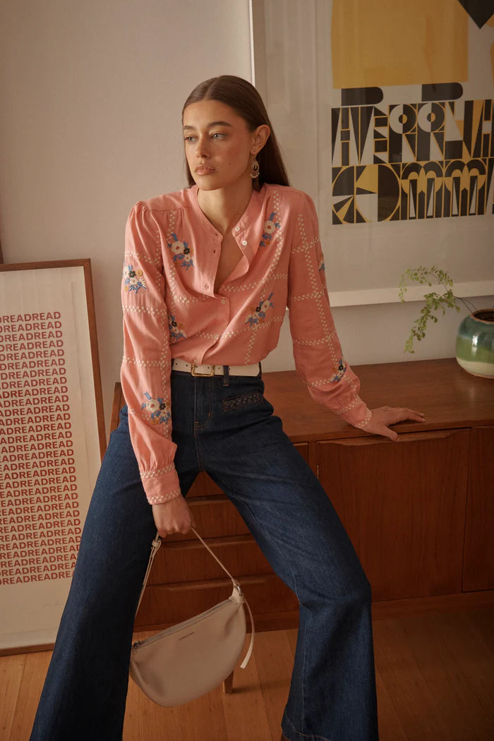 Freya Jean Plait Pocket | Palisade Blue