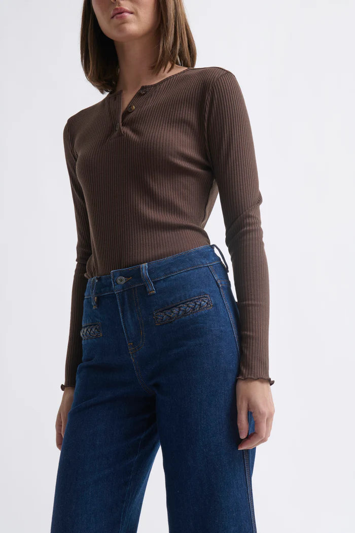 Freya Jean Plait Pocket | Palisade Blue