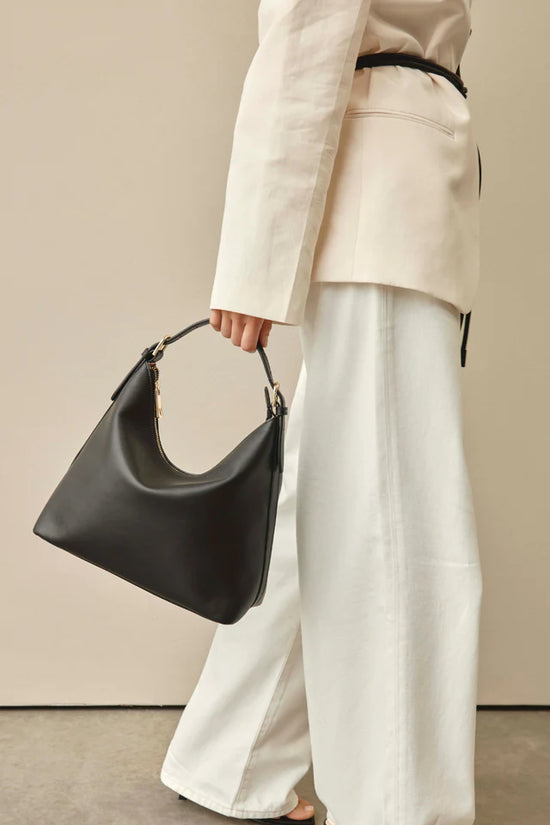Harper Leather Hobo Bag | Black