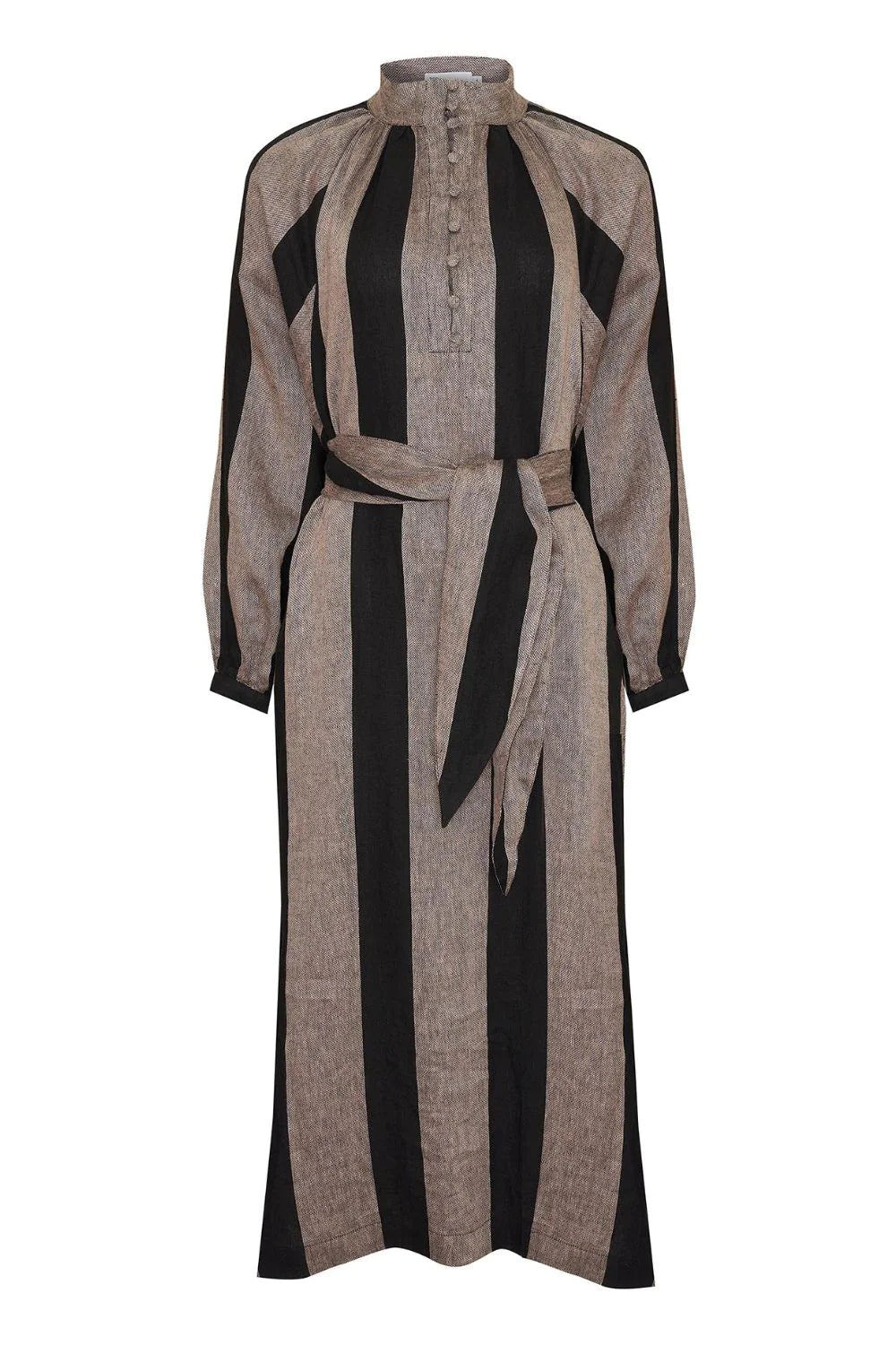 Import Dress | Black / Stone Stripe