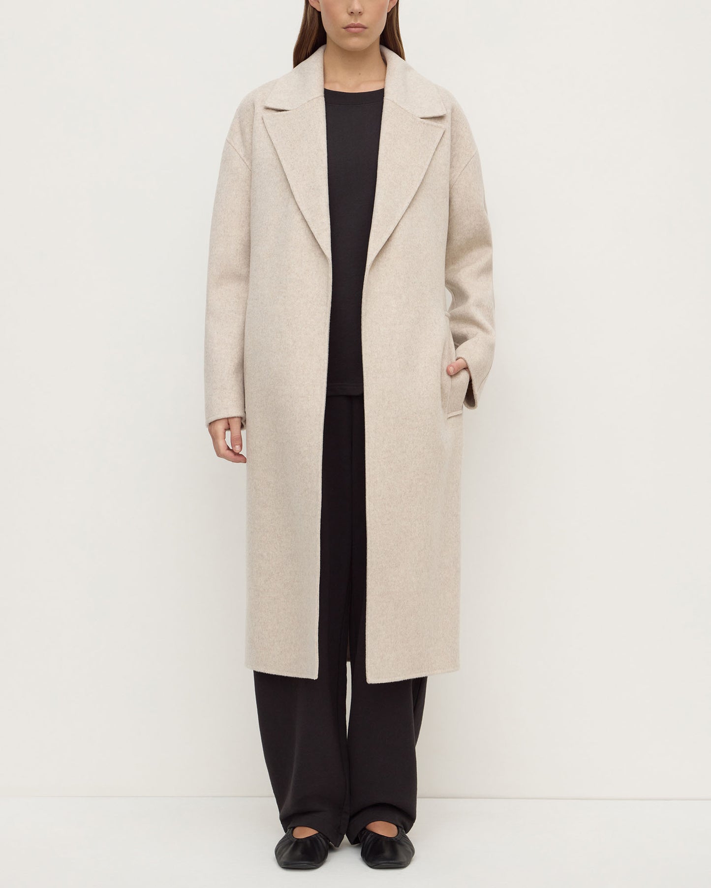 Ivy Wool Coat | Oat Marle