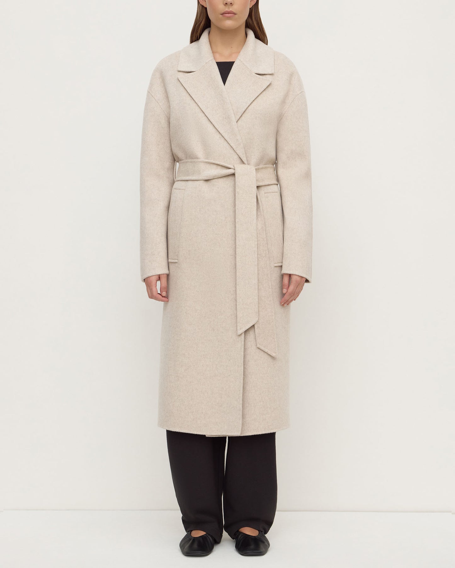 Ivy Wool Coat | Oat Marle