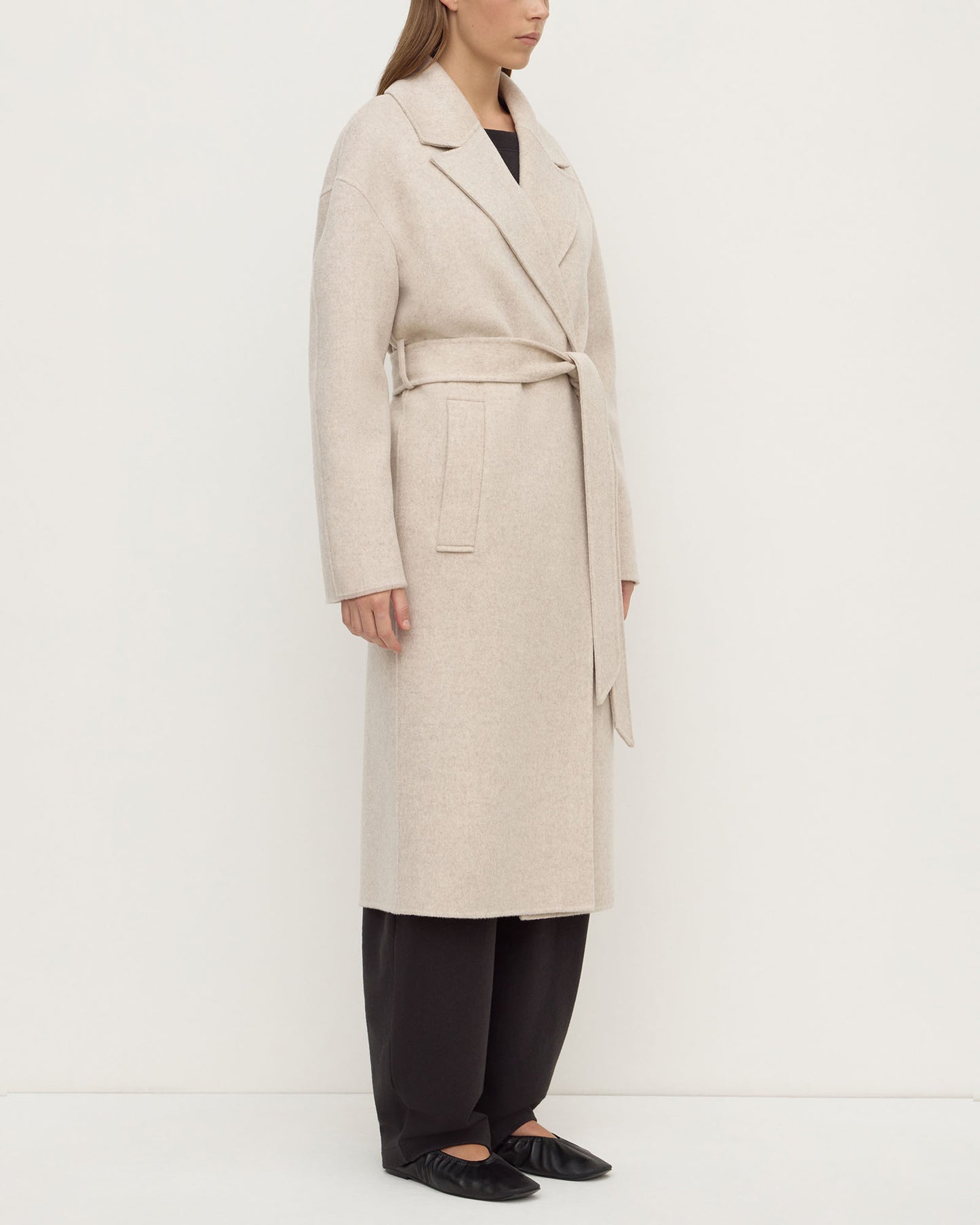 Ivy Wool Coat | Oat Marle