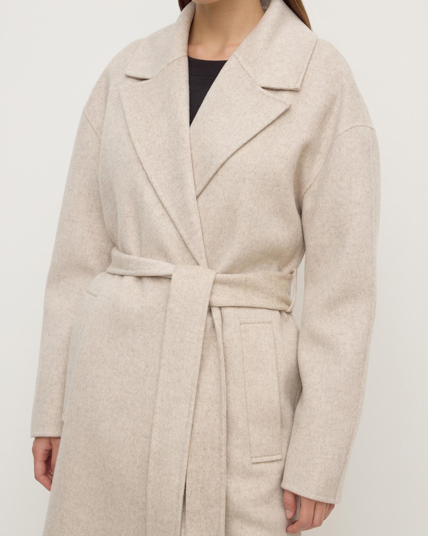 Ivy Wool Coat | Oat Marle