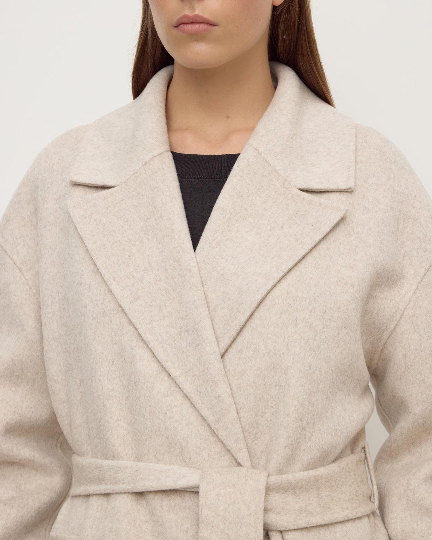 Ivy Wool Coat | Oat Marle