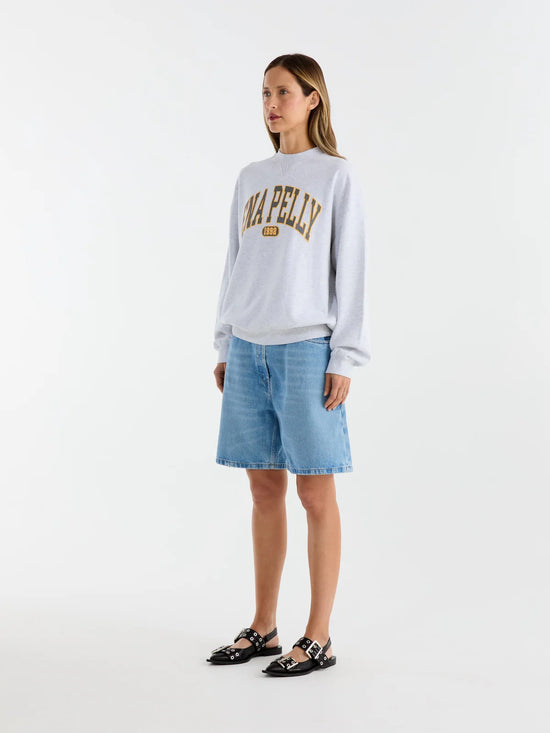 Collegiate Sweatshirt | White Marle