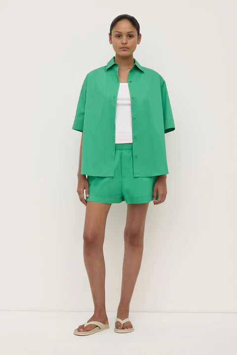 Everyday Poplin Short | Bright Green