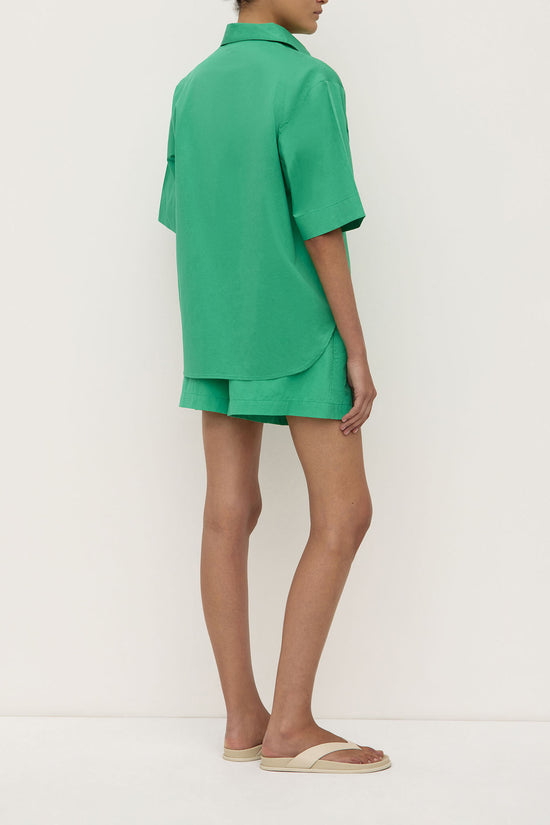 Joni Short Sleeve Shirt | Bright Green