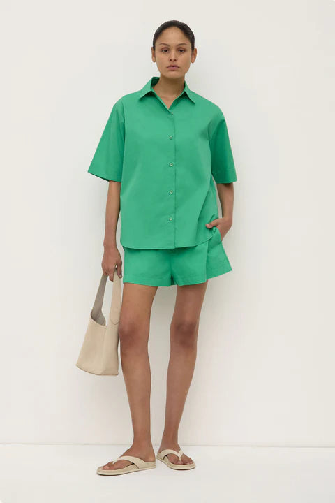 Everyday Poplin Short | Bright Green