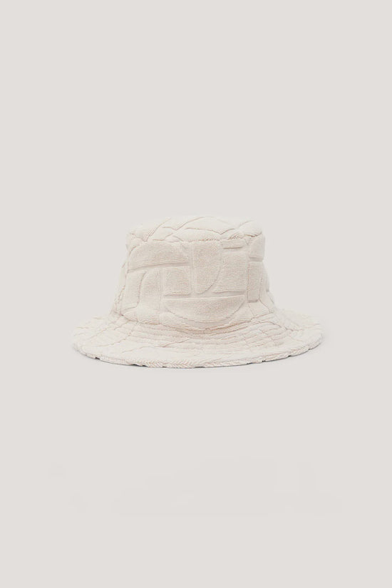 Monogram Bucket Hat | Ecru