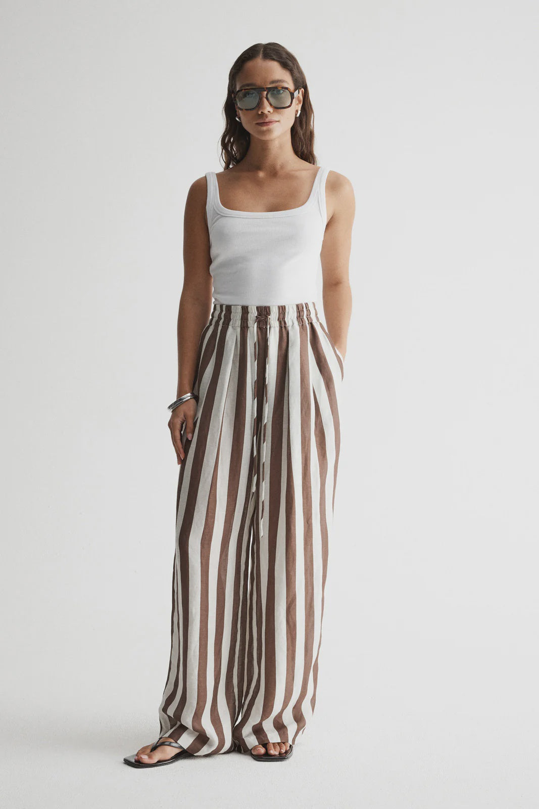 Lumi Pant | Chocolate Stripe