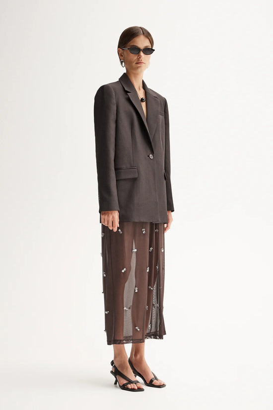 Elara Maxi Skirt | Chocolate