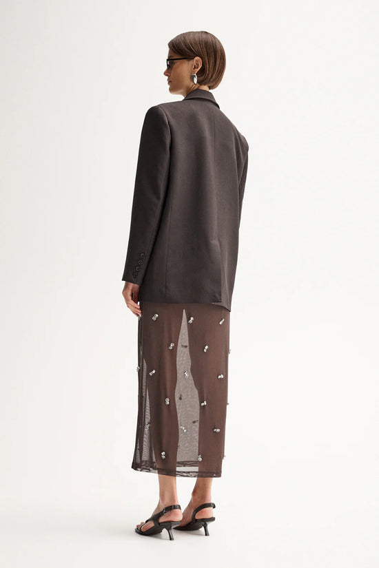 Elara Maxi Skirt | Chocolate