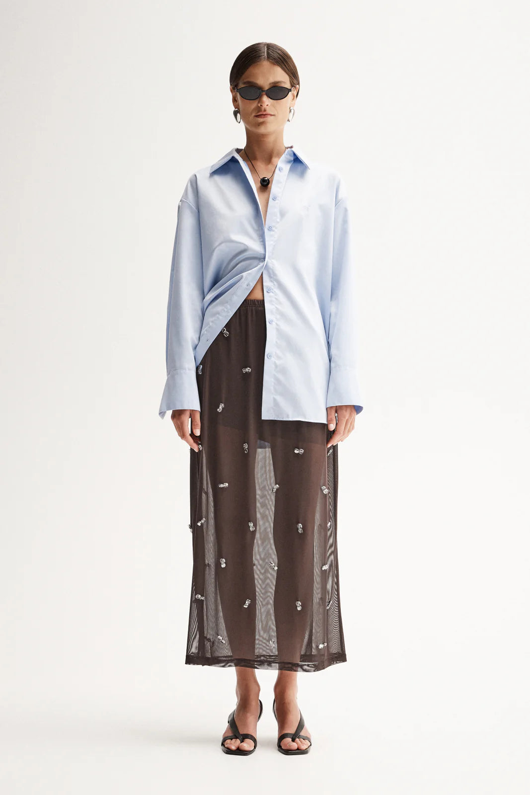 Elara Maxi Skirt | Chocolate