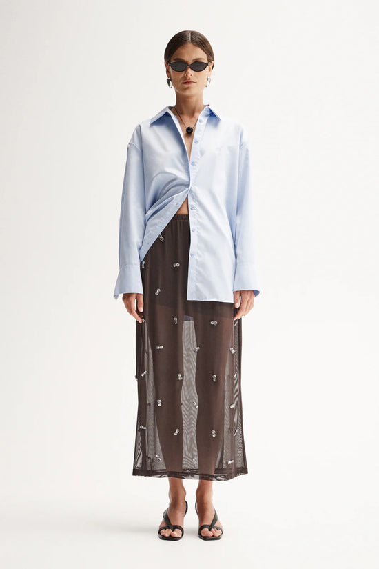Elara Maxi Skirt | Chocolate