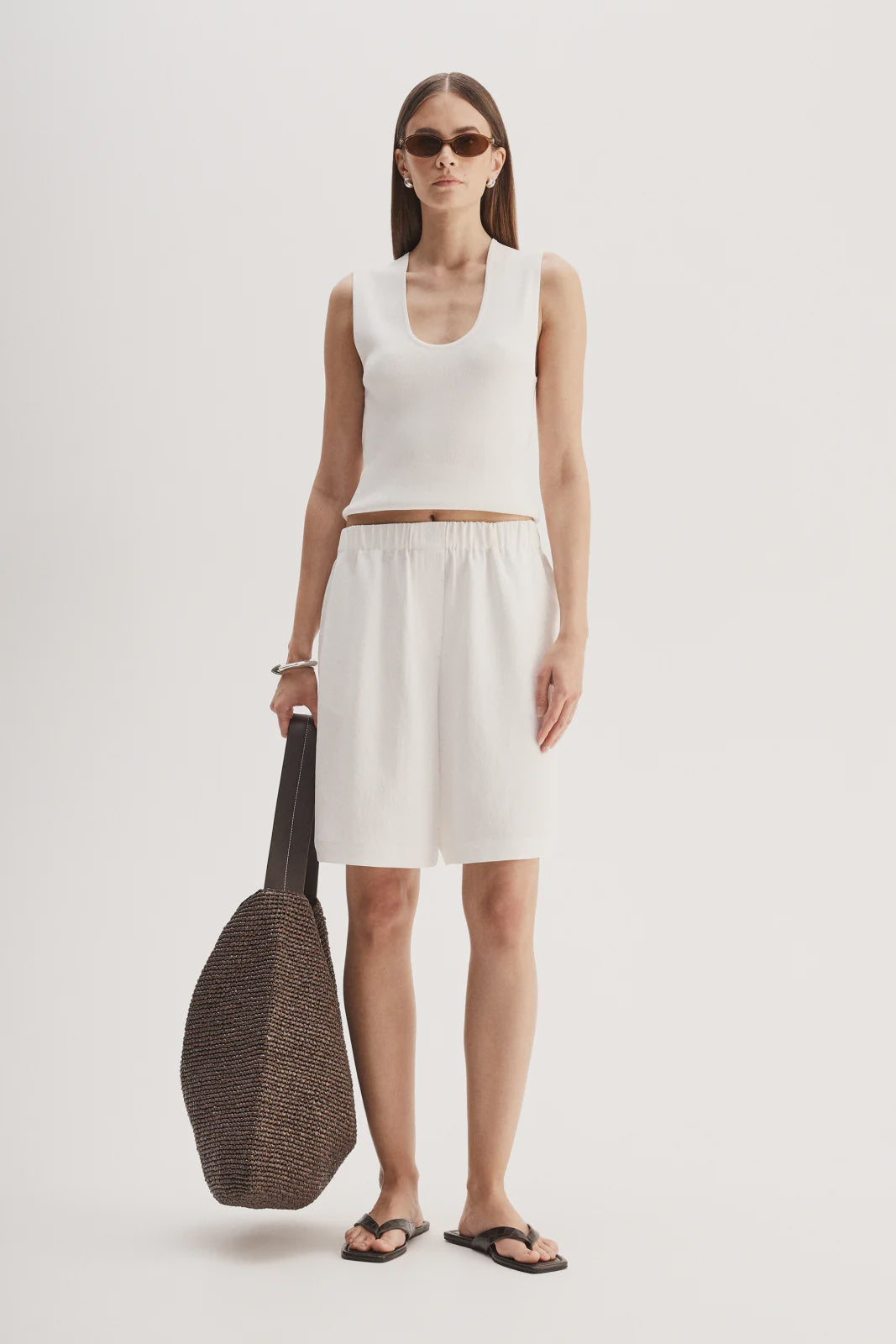 Hayes Knit Top | White