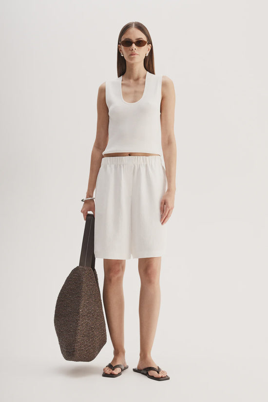 Hayes Knit Top | White