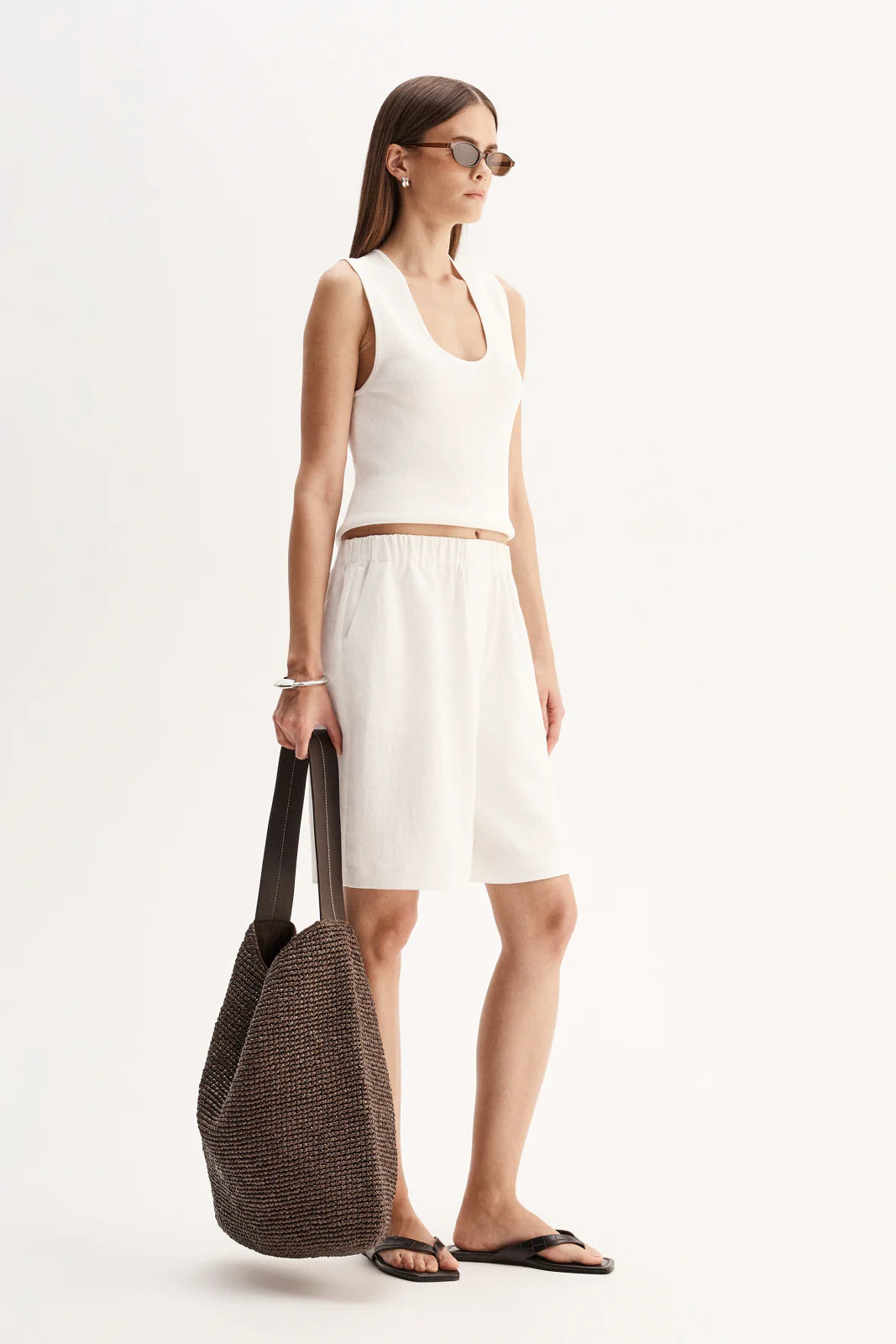 Hayes Knit Top | White