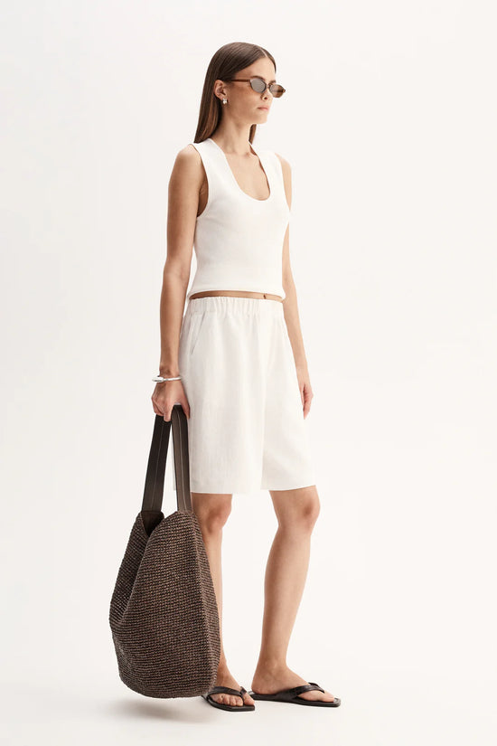 Hayes Knit Top | White