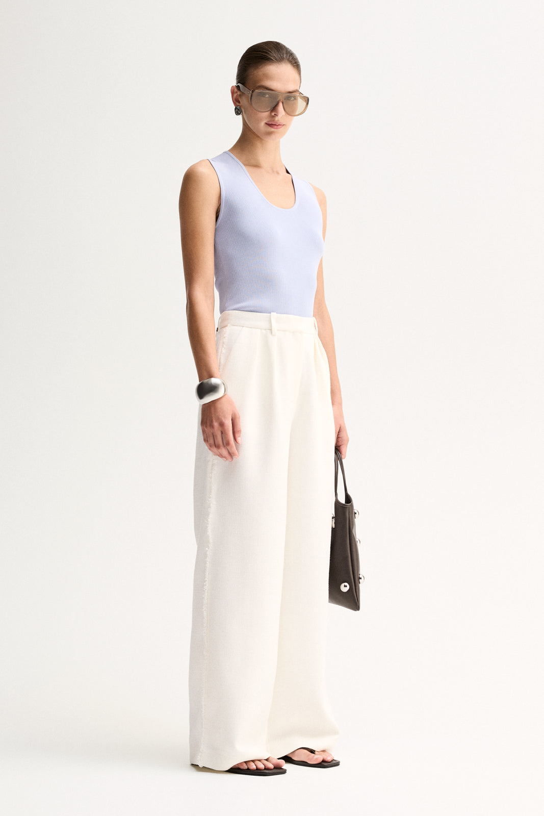 Hayes Knit Top | Pale Blue