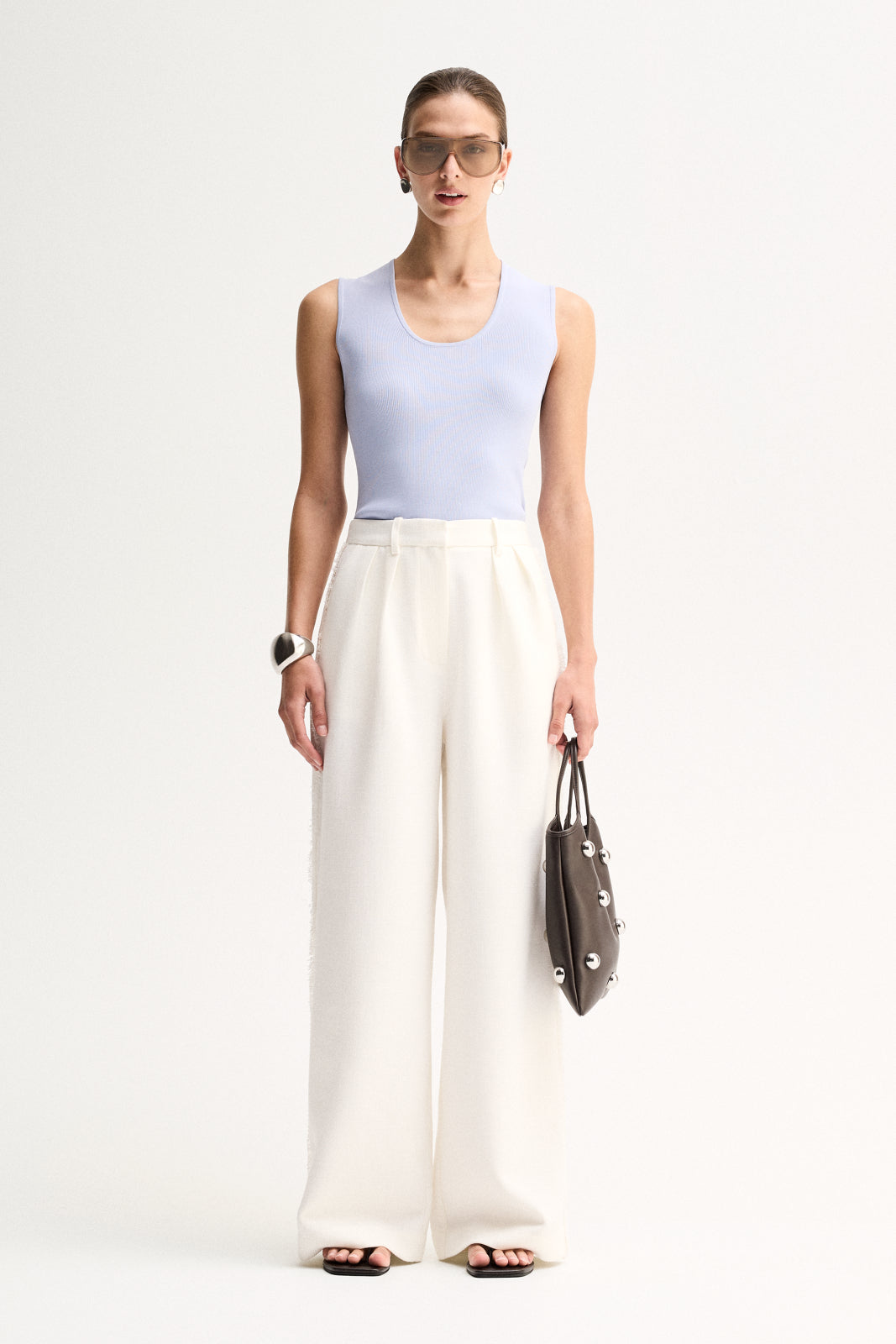 Hayes Knit Top | Pale Blue
