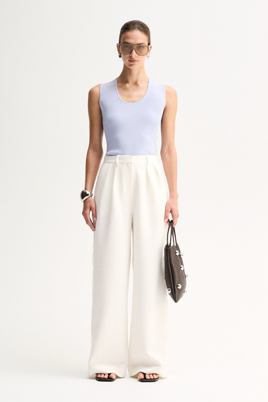Hayes Knit Top | Pale Blue