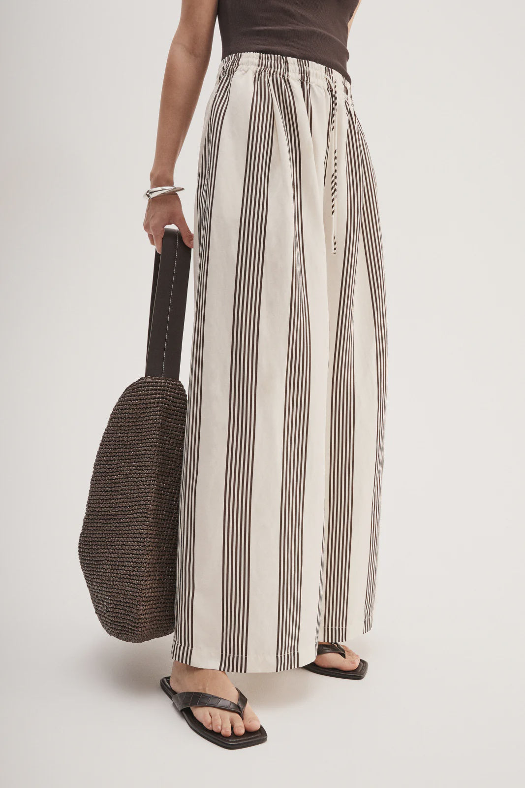 Milo Stripe Pant | Chocolate Stripe