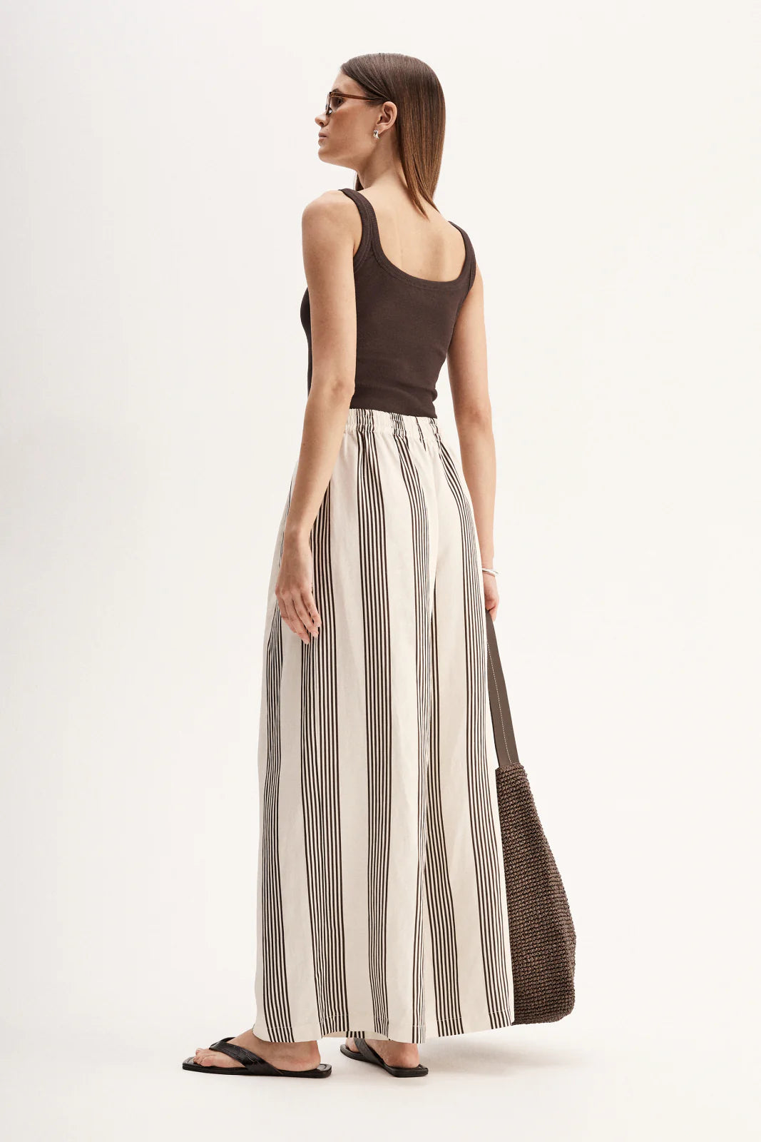 Milo Stripe Pant | Chocolate Stripe