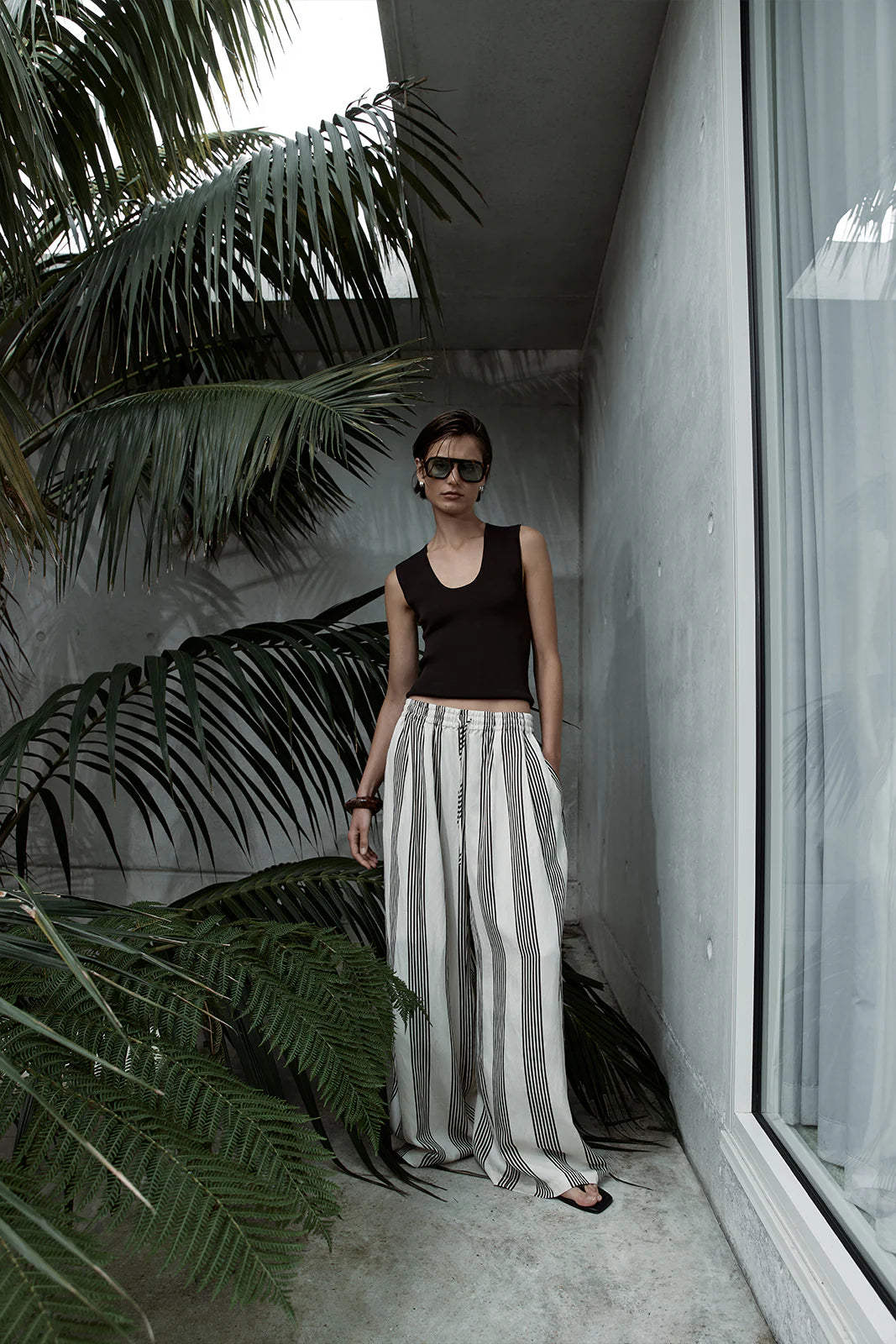 Milo Stripe Pant | Chocolate Stripe