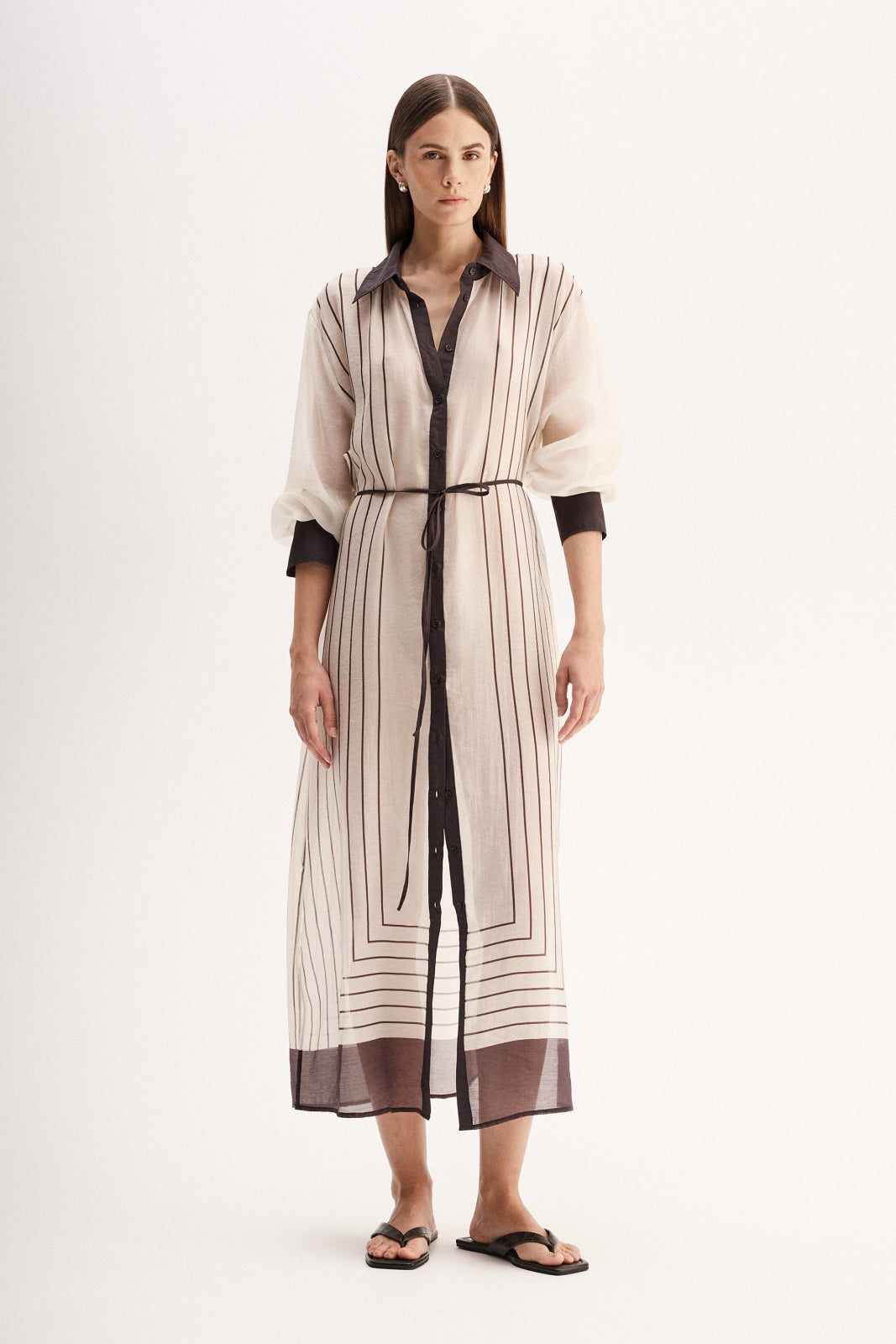 Havana Maxi Dress | Chocolate Stripe