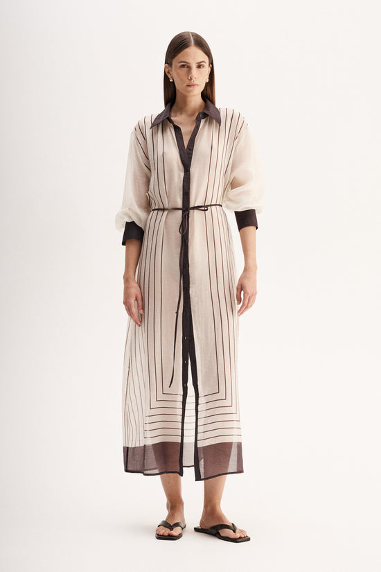 Havana Maxi Dress | Chocolate Stripe
