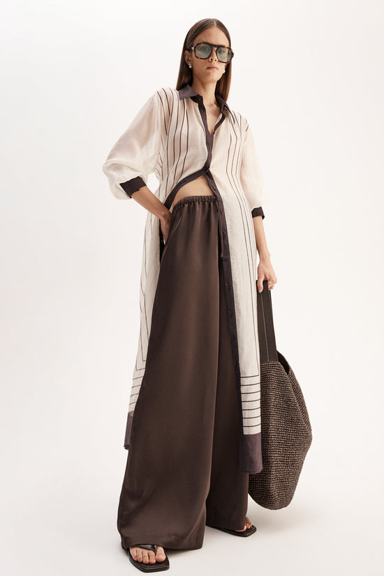 Havana Maxi Dress | Chocolate Stripe