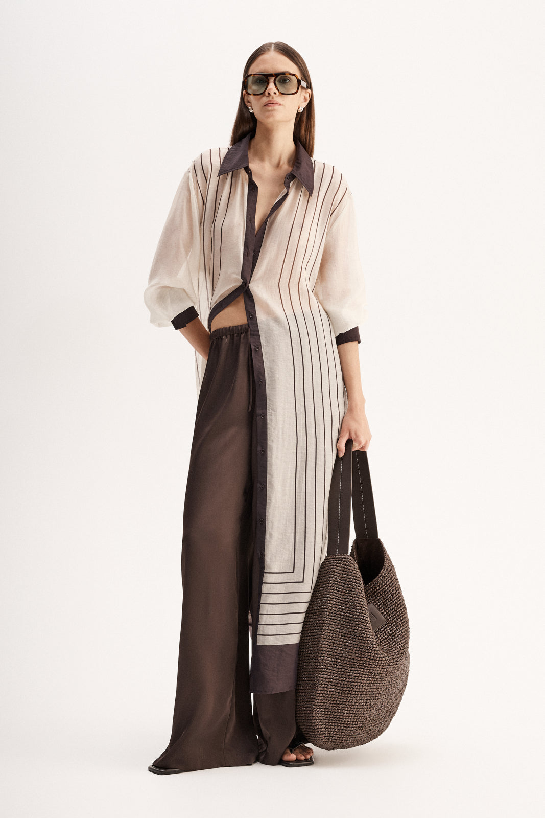 Havana Maxi Dress | Chocolate Stripe