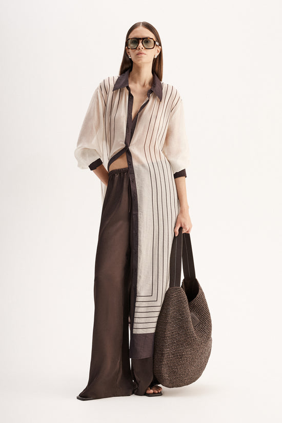 Havana Maxi Dress | Chocolate Stripe