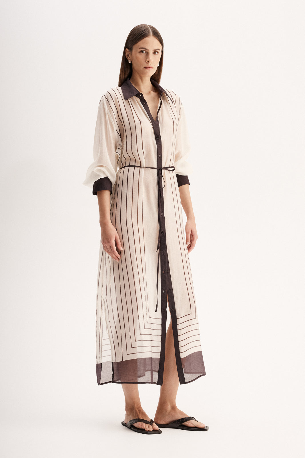 Havana Maxi Dress | Chocolate Stripe