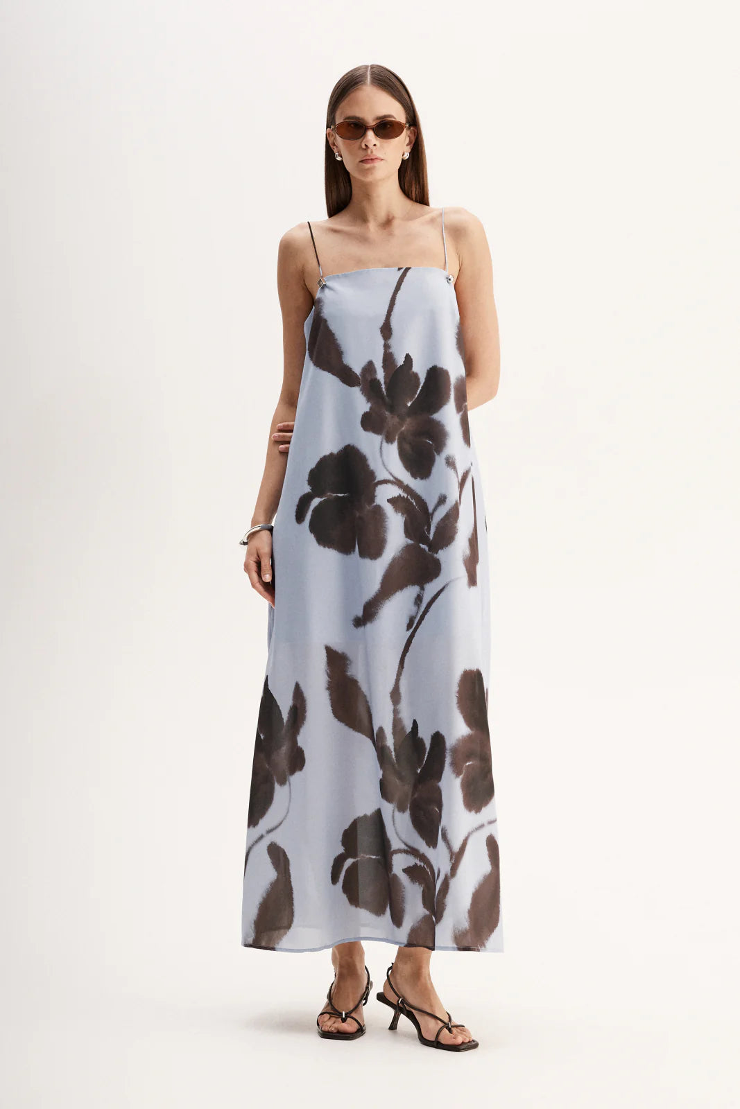 Monet Maxi Dress | Chocolate Floral Print
