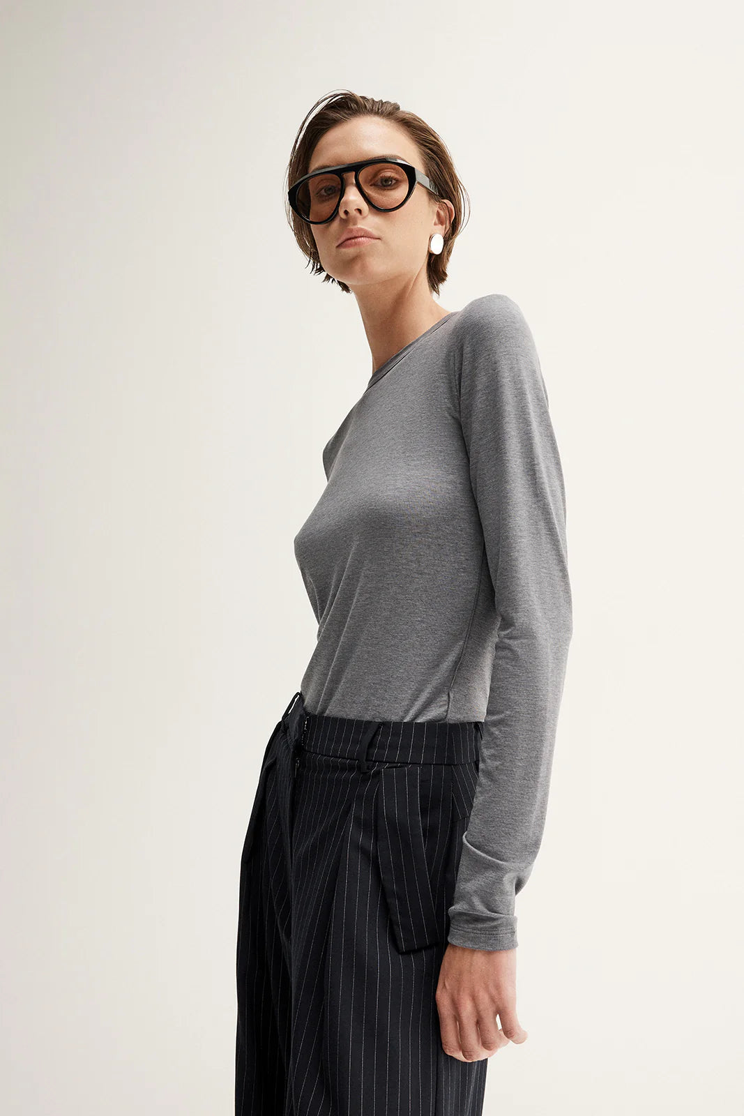 Sierra Top | Charcoal Marle