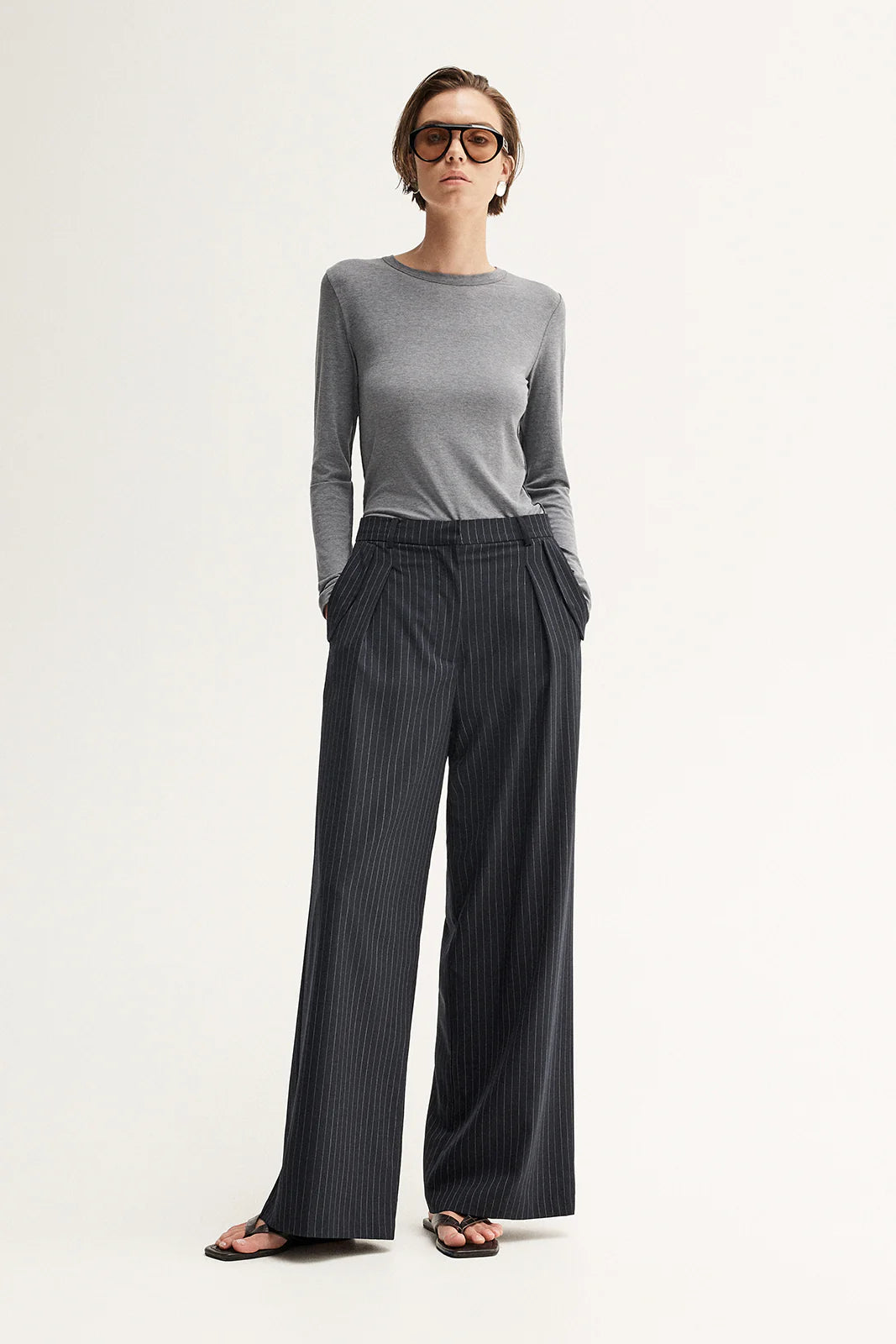 Sierra Top | Charcoal Marle