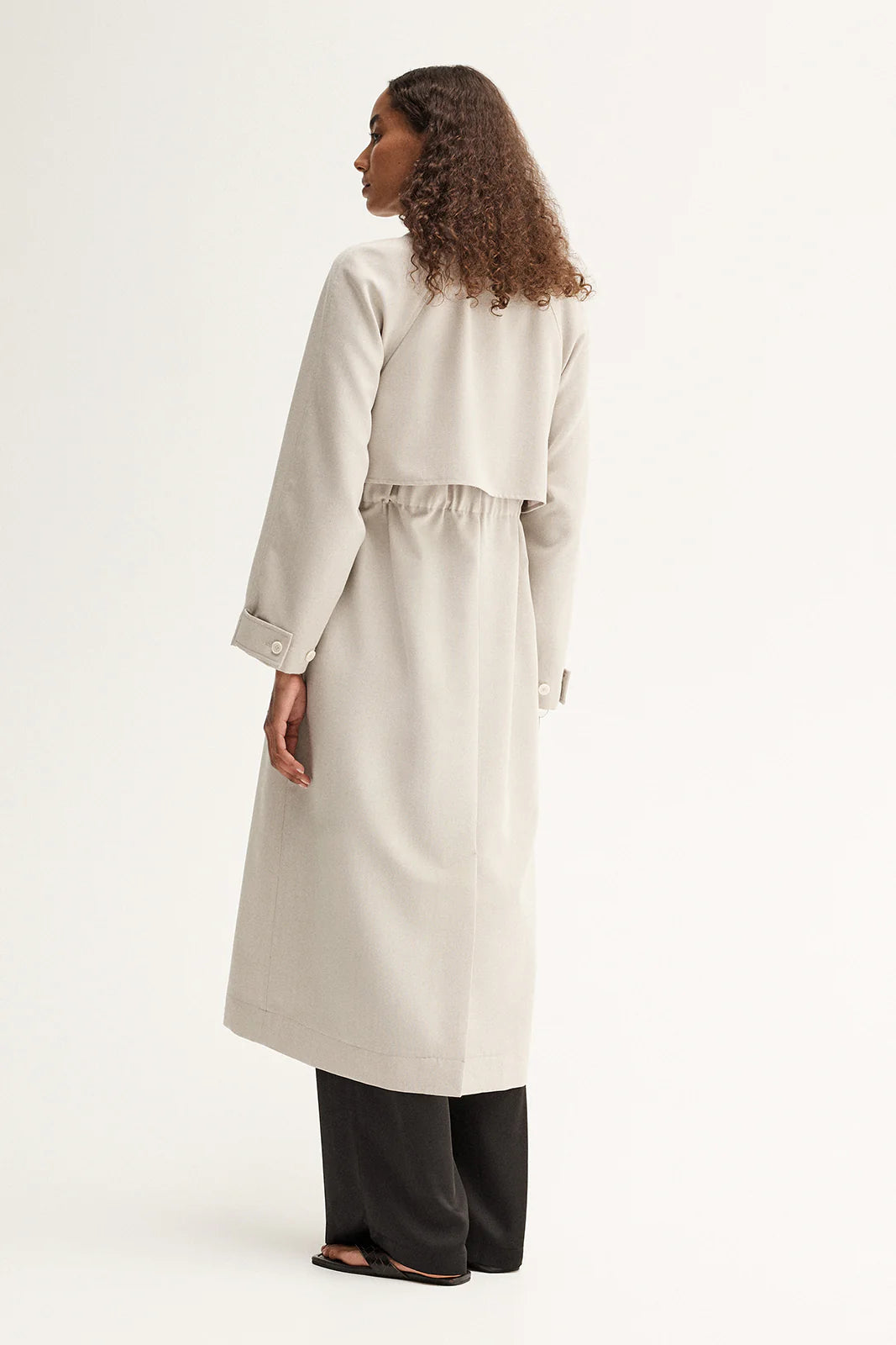 Nova Trench Coat | Pebble