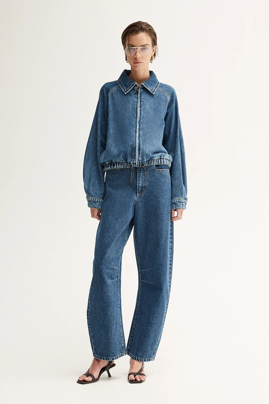 Mason Barrel Leg Jean | Dark Indigo