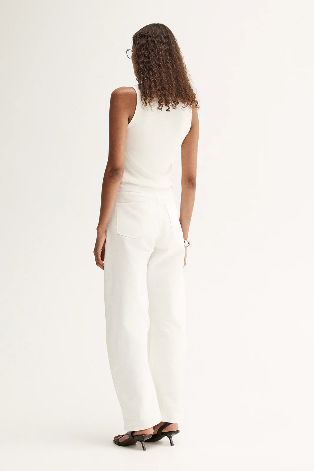 Chelsea Barrel Leg Jean | Ivory