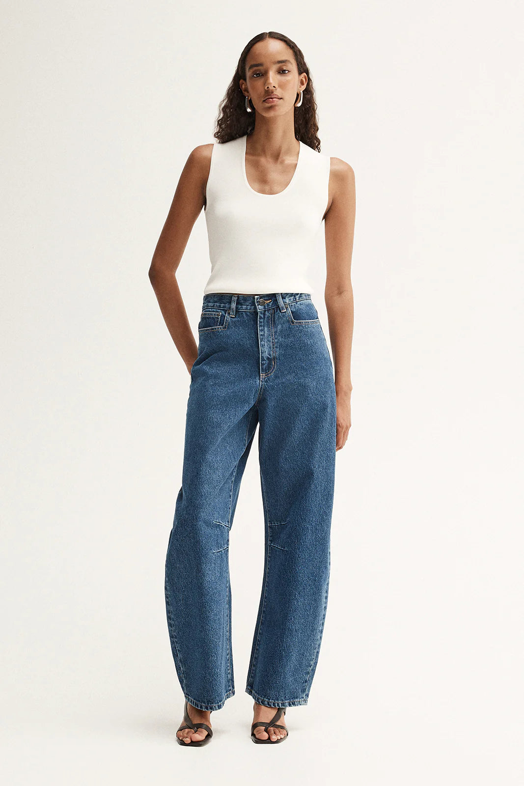 Mason Barrel Leg Jean | Dark Indigo