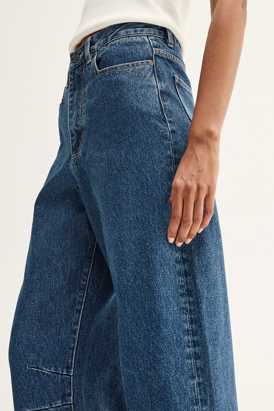 Mason Barrel Leg Jean | Dark Indigo