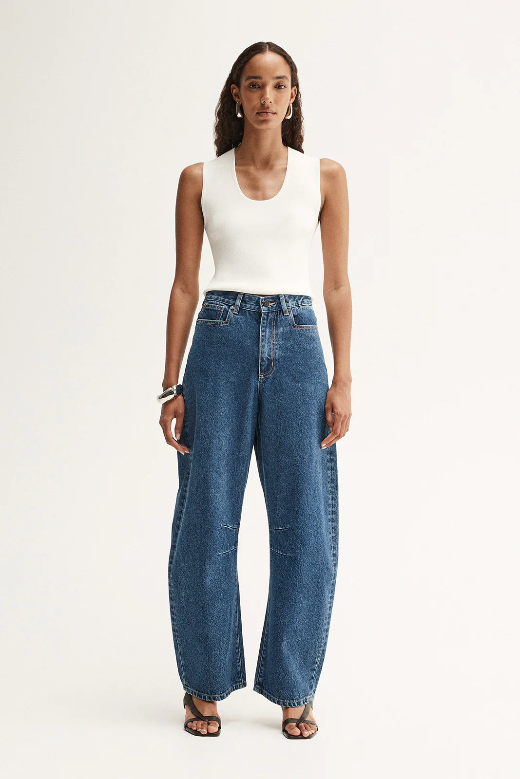 Mason Barrel Leg Jean | Dark Indigo